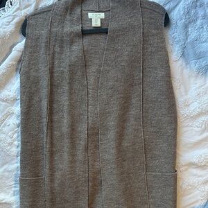 St. Tropez Women's Brown Cardigan Vest
